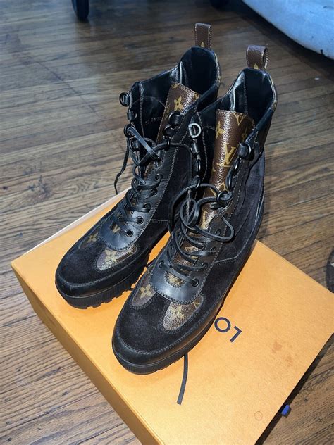 louis vuitton sneaker boots|Louis Vuitton boots street style.